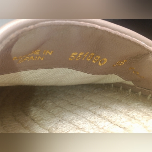 NEW GUCCI DOUBLE GG LOGO ESPADRILLES MARMONT MATELASSE LEATHER SZ 35 - Picture 12 of 14